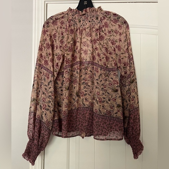 Zara Floral Ruffle Blouse - Picture 4 of 6